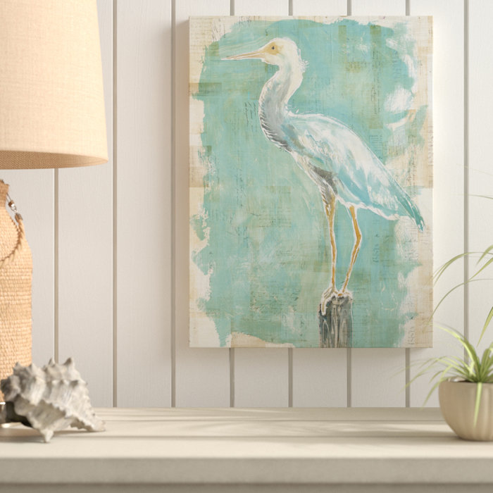 Highland Dunes Coastal Egret II V2 by Sue Schlabach Graphic Art on